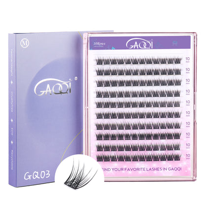 GAQQI Lash Clusters 120PCS(GQ03, C Curl, 10mm)