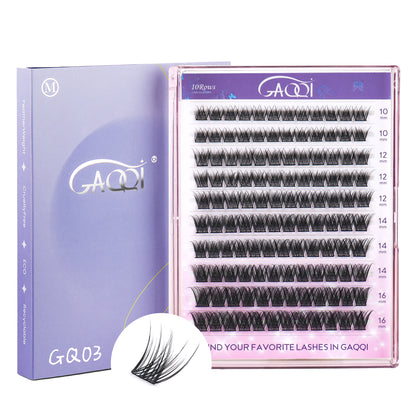 GAQQI Lash Clusters 120PCS (GQ03, C Curl, 10-16mm)