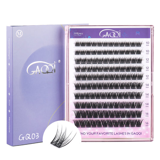 GAQQI Lash Clusters 120PCS (GQ03, C Curl, 10-16mm)