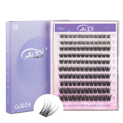 GAQQI Lash Clusters 120PCS (GQ03, D Curl, 10-16mm)