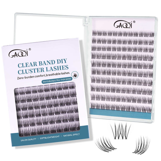 GAQQI Lash Clusters Natural Eyelash Clusters Invisible Band C Curl(MUSE)