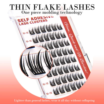 GAQQI Self Adhesive Eyelashes Lash Clusters 10-13mm(PG04)