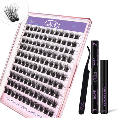 GAQQI 3D Lash Clusters Kit 120pcs 10-14mm (3D-GQ01-KIT)