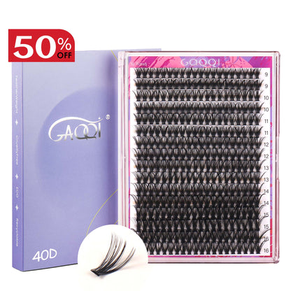 GAQQI Lash Clusters 320Pcs Mixed 9-16mm (40D-DMIX)