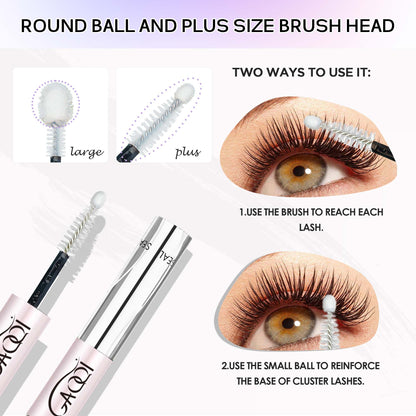 GAQQI Lash Bond and Seal and Remover,Waterproof Lash Clusters Glue Easy to Use 3 in 1 Strong Hold