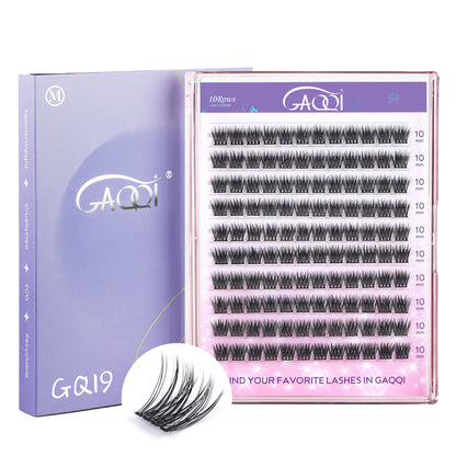 GAQQI Lash Clusters 120PCS（GQ19, C Curl, 10mm)